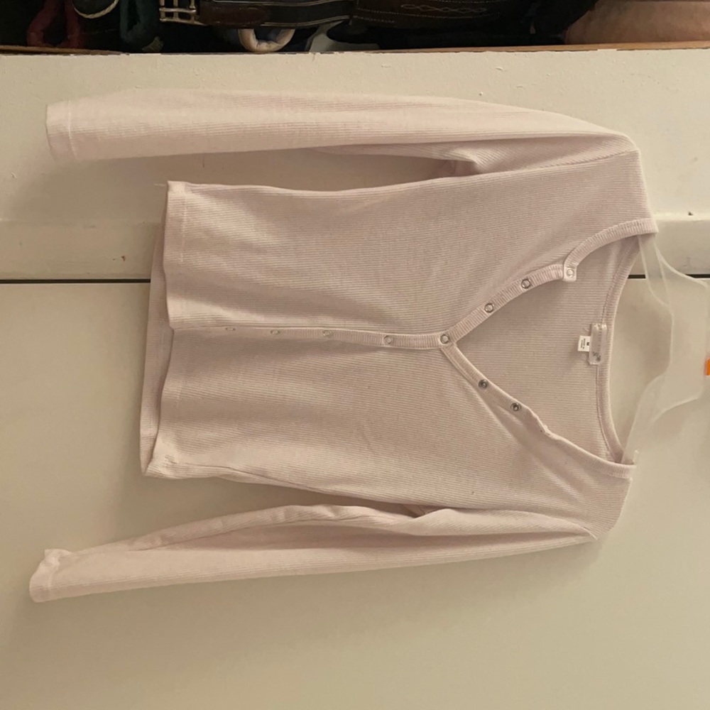 Longsleeve V Neck Croptop